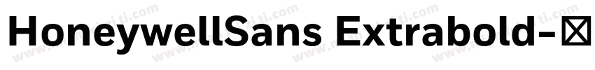 HoneywellSans Extrabold字体转换